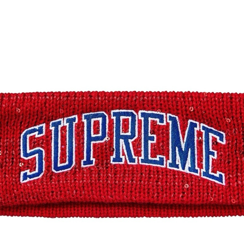 Supreme Red Headband with shimmer